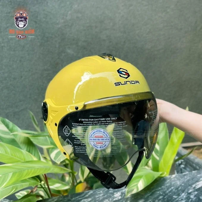 Mũ Bảo Hiểm Nửa Đầu Sunda 137A - Có Kính - Nhiều Màu - Hình ảnh 11