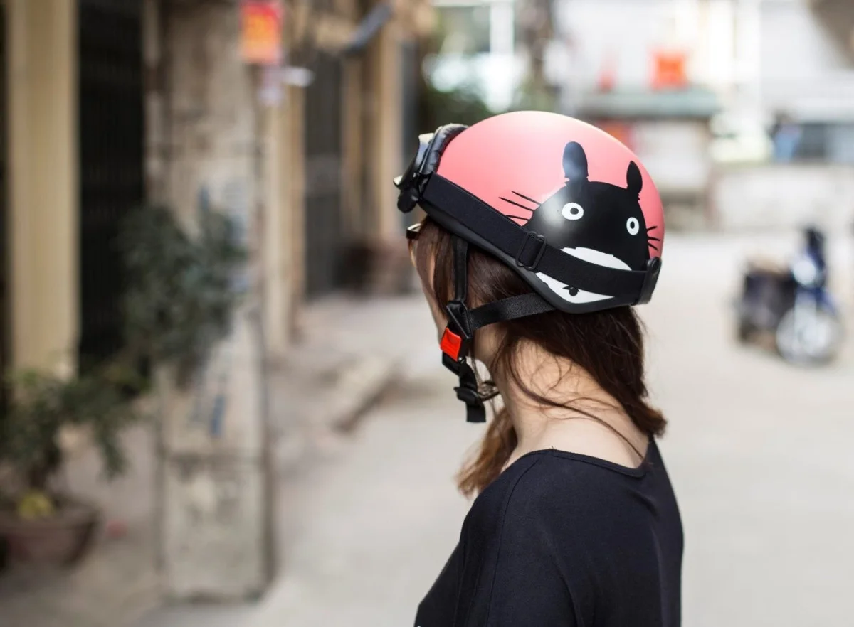 Mũ Bảo Hiểm Nửa Đầu Kính Phi Công HR1 - Totoro