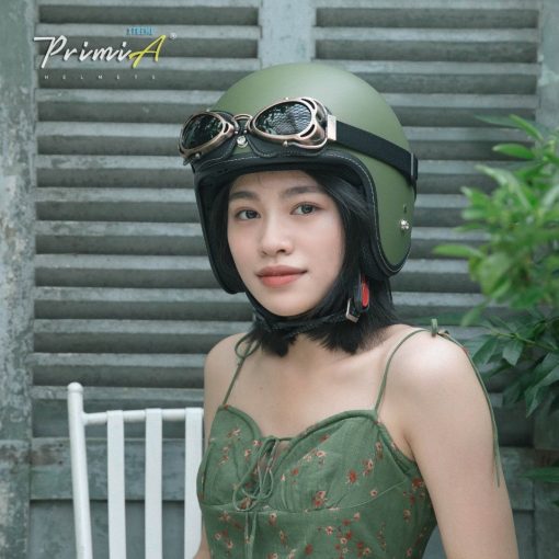 mu bao hiem 3 4 primia xtreme cao cap xanh linh nham 009