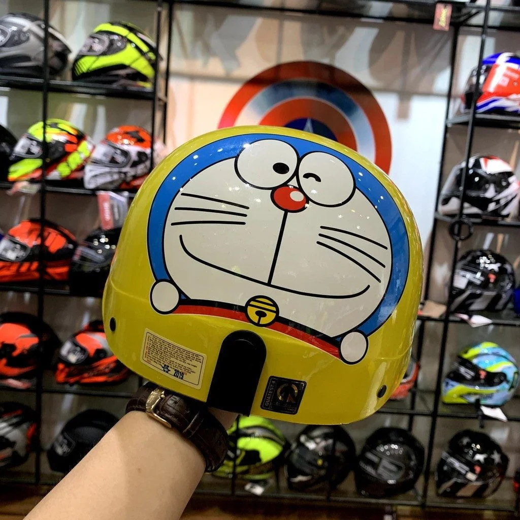 Mũ Bảo Hiểm Nửa Đầu Kính Phi Công HR1 - Doraemon Tiêu Chuẩn - Hình ảnh 5