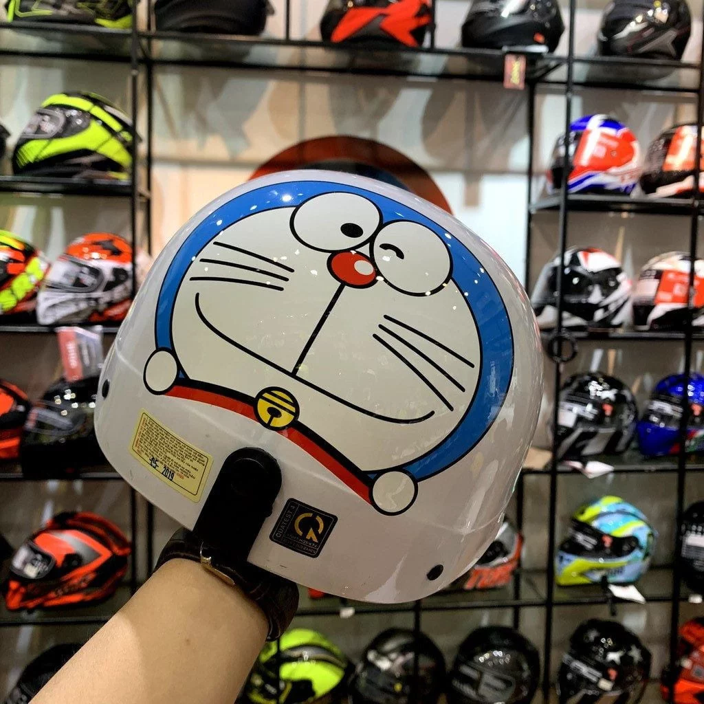 Mũ Bảo Hiểm Nửa Đầu Kính Phi Công HR1 - Doraemon Tiêu Chuẩn
