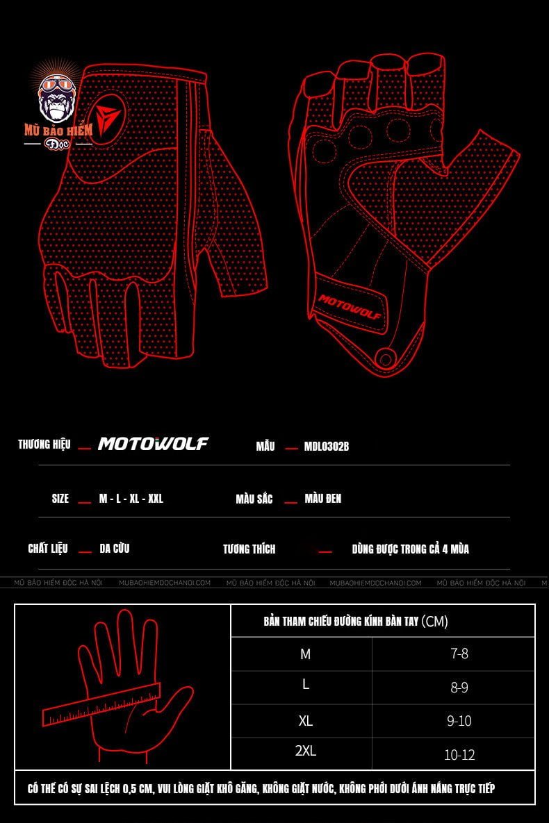Gang Tay Ngan Ngon Motowolf Mdl0302b Da Cuu Cao Cap 2