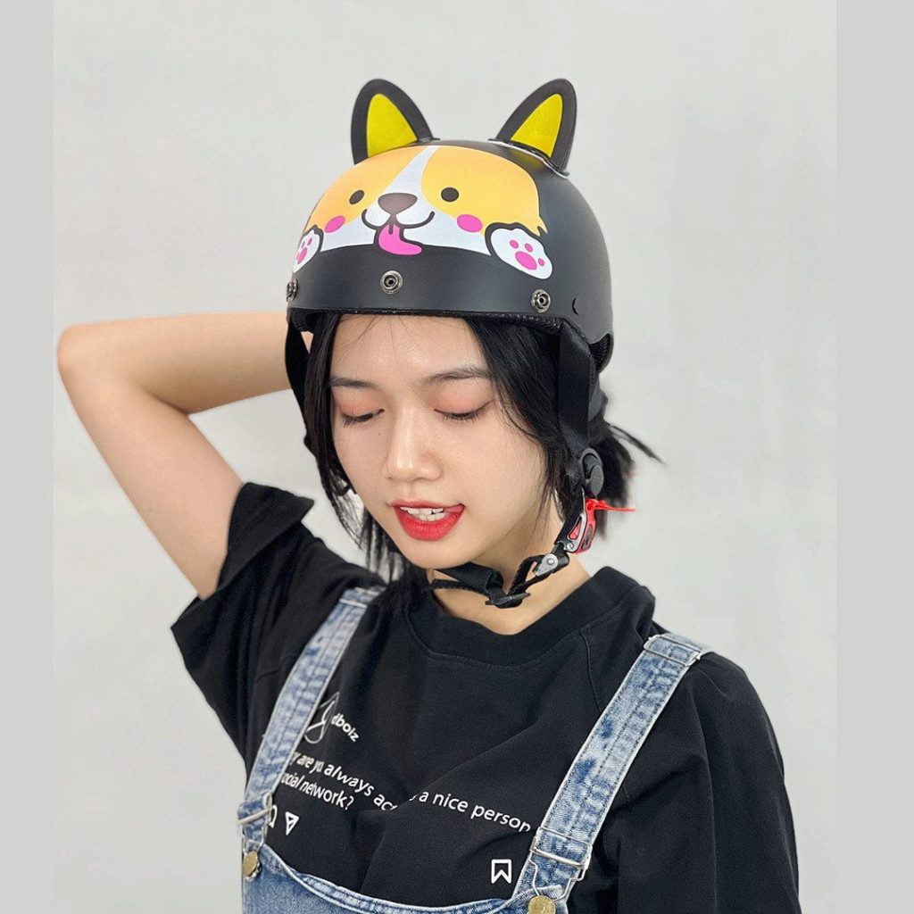 mu bao hiem nua dau cute cho corgi nhieu mau 004
