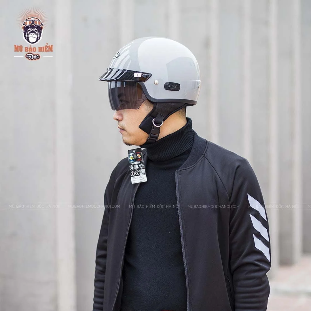 Mũ Bảo Hiểm Nửa Đầu Kính Ẩn HJC IS-2V - Nhiều Màu - Hình ảnh 2