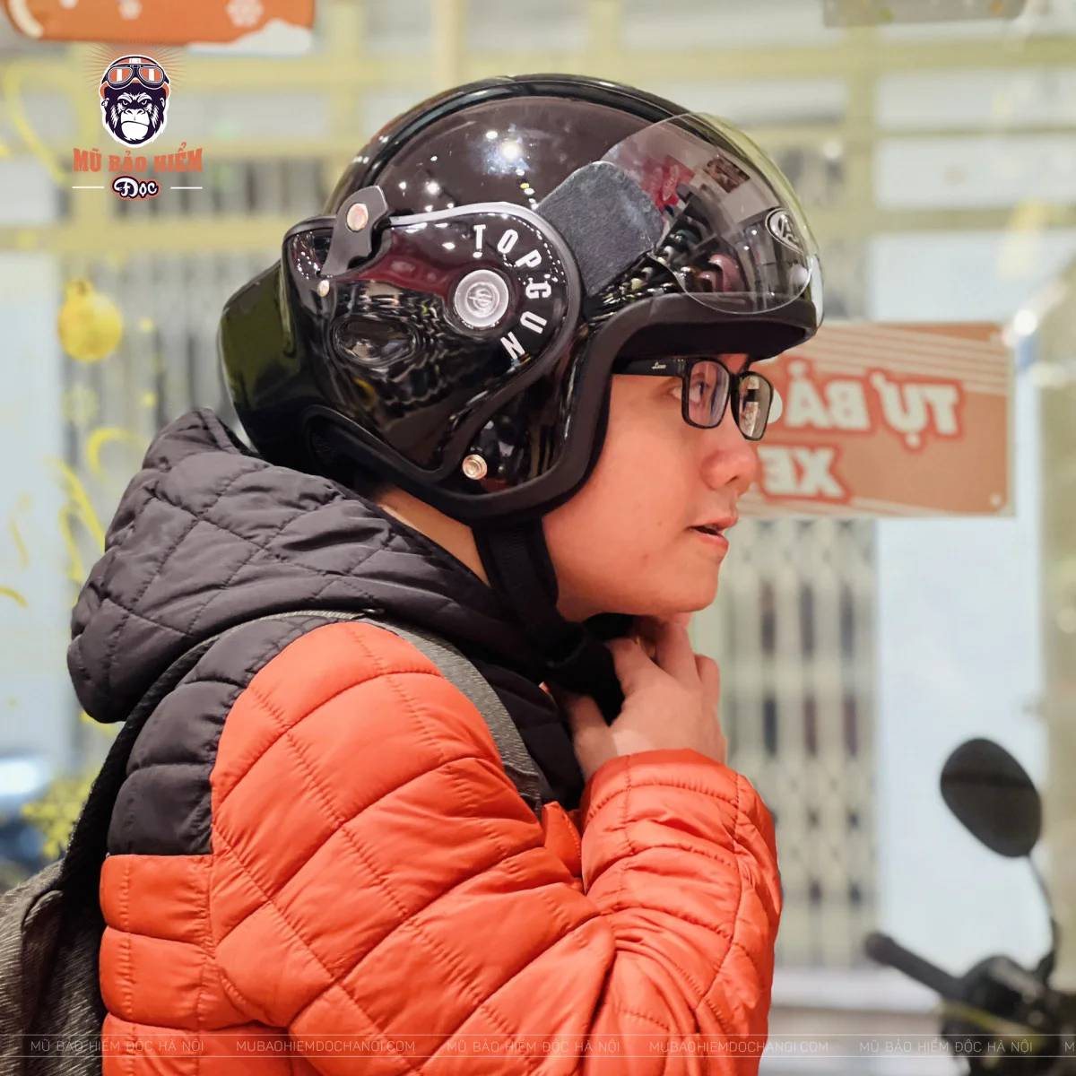 Mũ bảo hiểm Fullface Lật hàm AVEX TOPGUN - Chính hãng Thái Lan - Hình ảnh 5