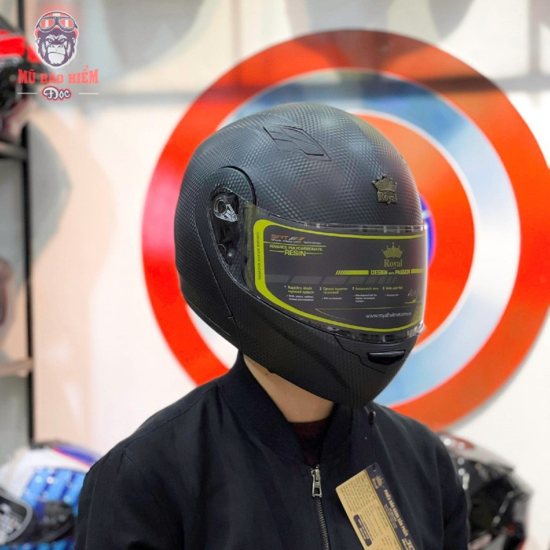Mũ Fullface lật hàm Royal 