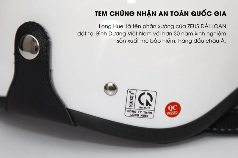 Mũ bảo hiểm tiêu chuẩn QCVN 2/2021/BKHCN