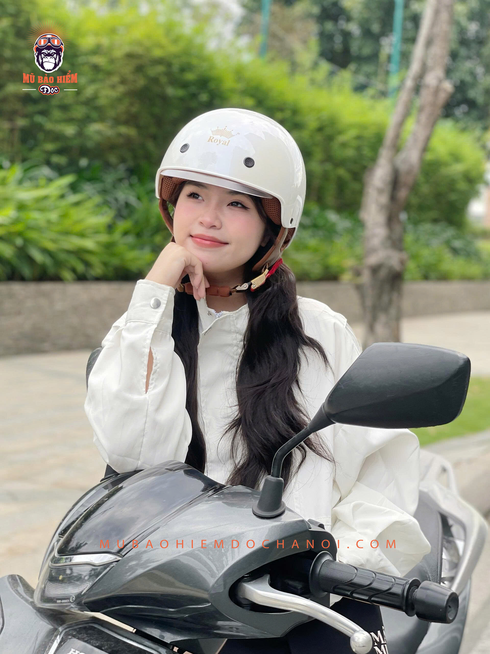 mu bao hiem nua dau kinh an royal m239 5