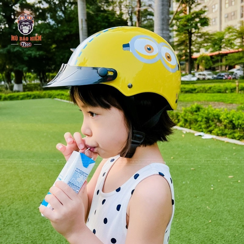 Mũ Bảo Hiểm Trẻ Em nửa đầu Protec KITTY – Không Kính
