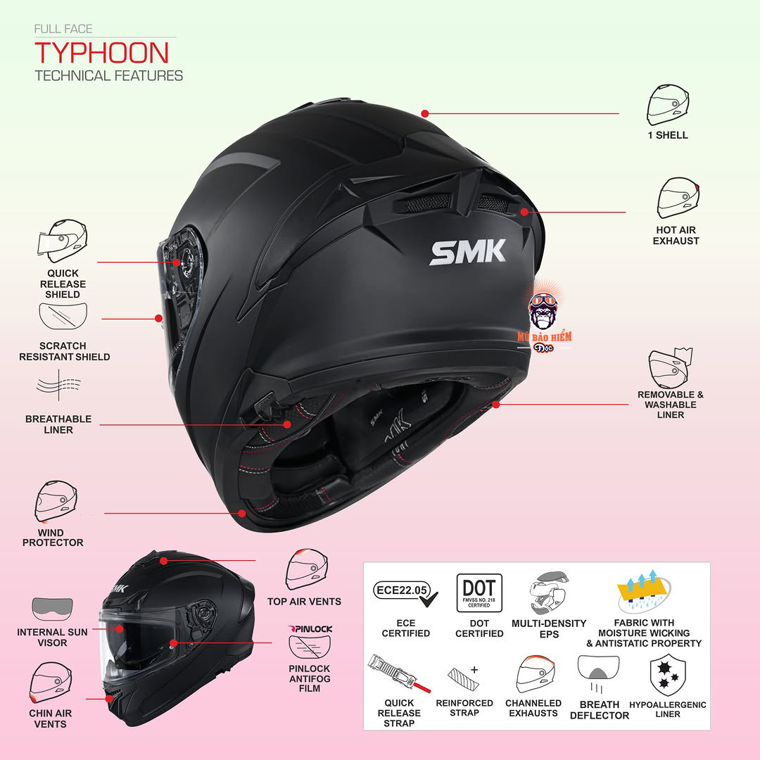 mu bao hiem fullface smk typhoon solid 5