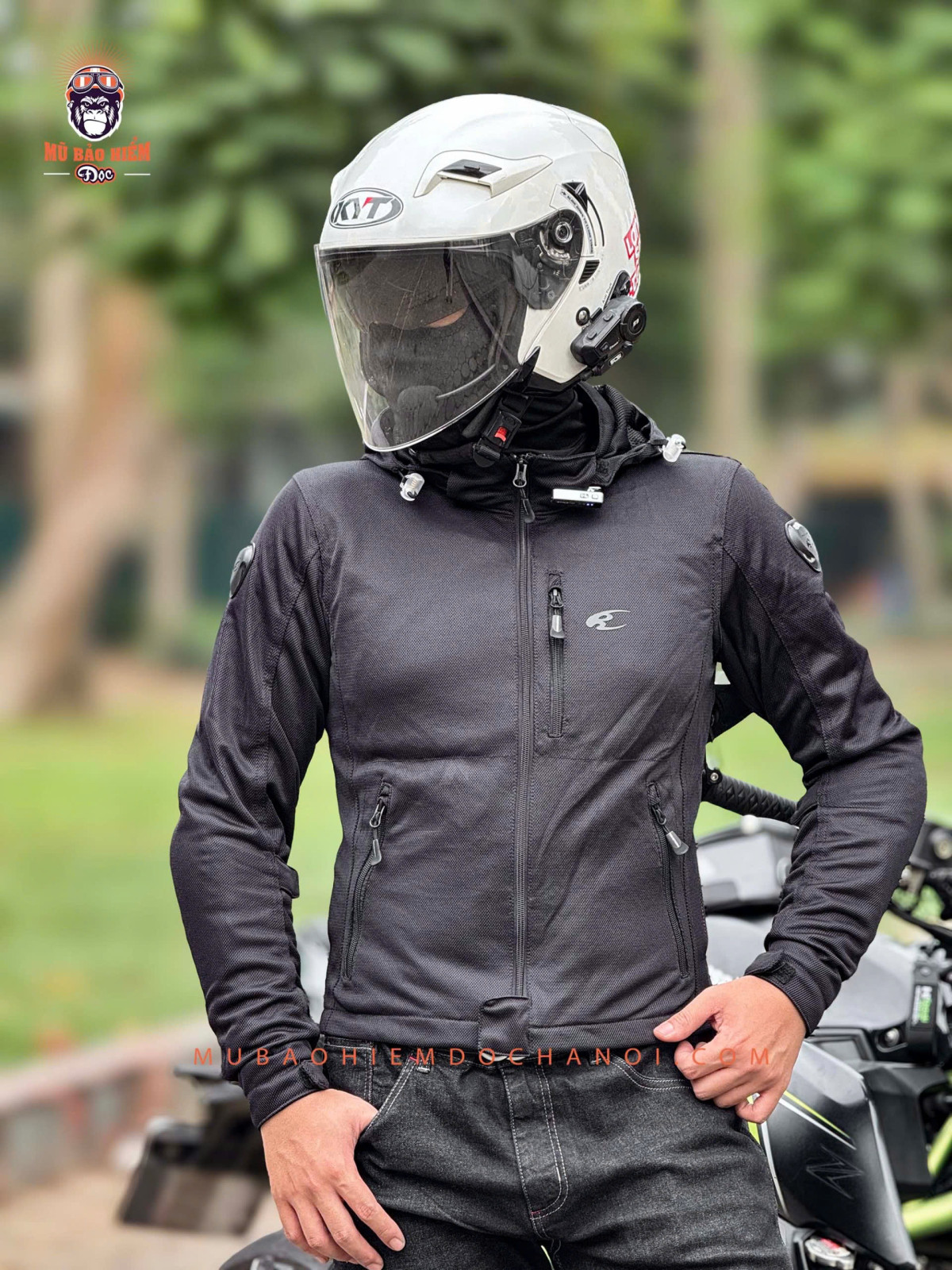 ao bao ho xe may komine jk 176 enigma light mesh parka 001