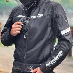 ao bao ho xe may komine jk 177 enigma lite half mesh jacket 011