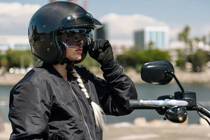 Mũ bảo hiểm 3/4 HJC V31 Carbon siêu nhẹ mu bao hiem 3 4 hjc v31 carbon sieu nhe 4