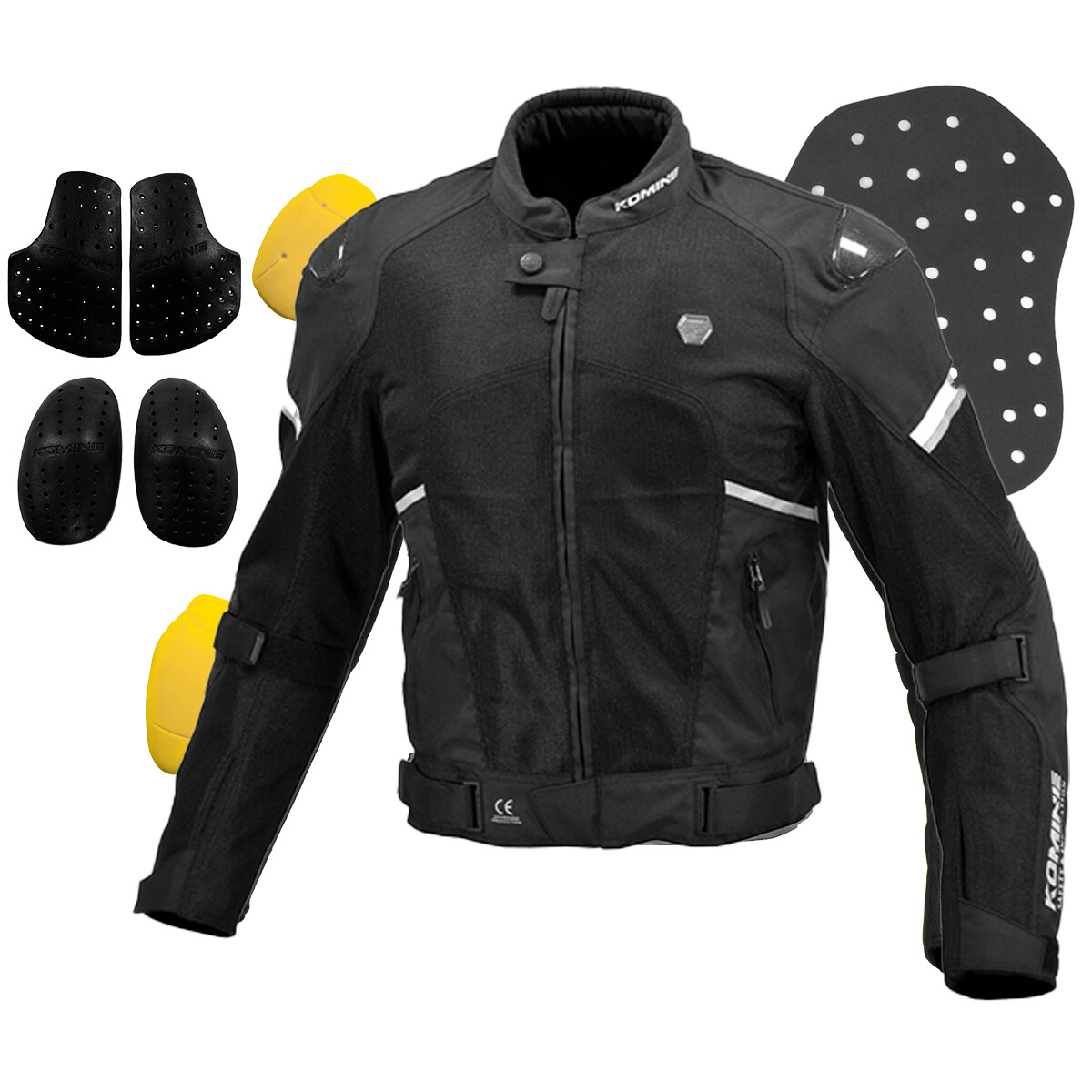 ao giap komine jk 1573 gu carbon black 7