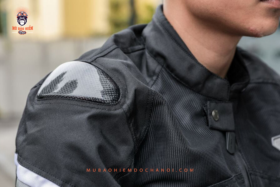ao giap komine jk 1573 gu carbon black