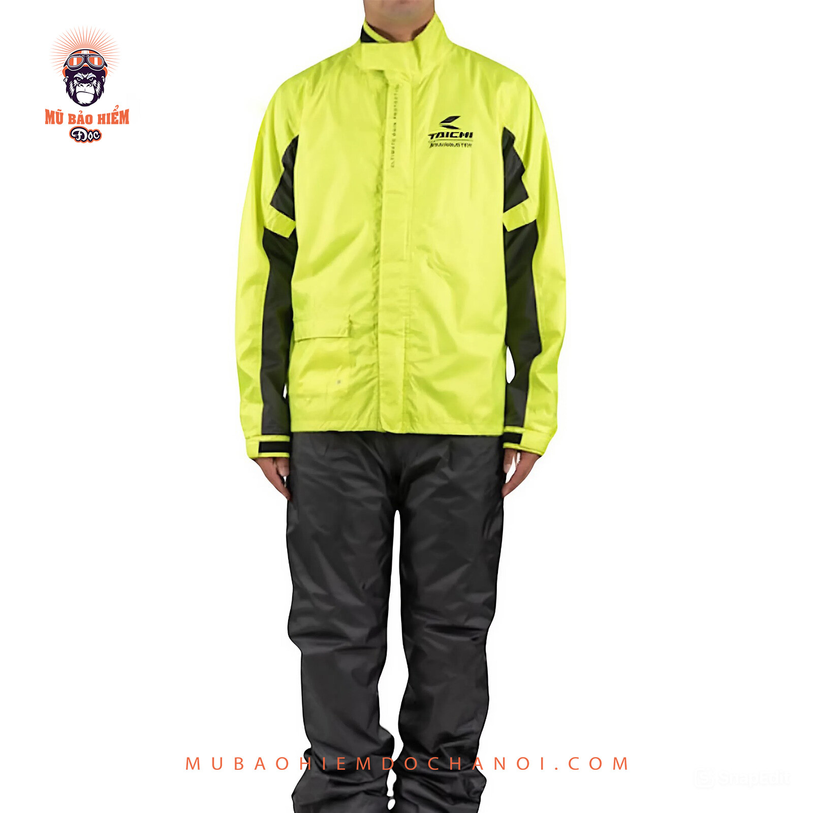 ao mua bo sieu nhe rs taichi rsrr08 neon yellow