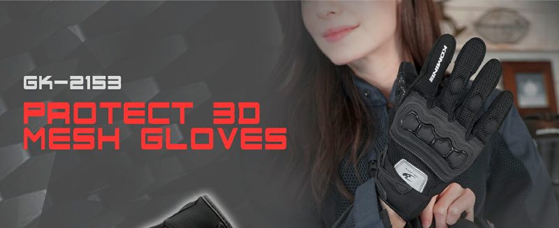 Găng Tay KOMINE GK-2153 Lưới Bảo Vệ 3D gang tay komine gk 2153 luoi bao ve 3d e1763025161595