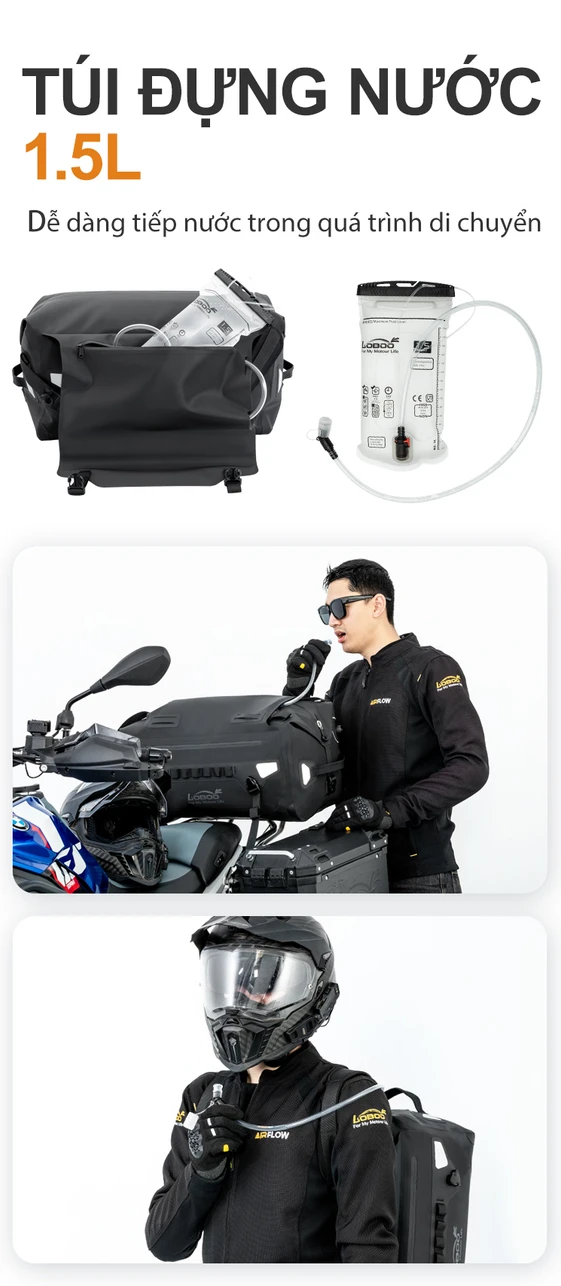 Túi Chống Nước Đa Năng Loboo 46L BW46BK tui chong nuoc loboo 46l bw46bk 1