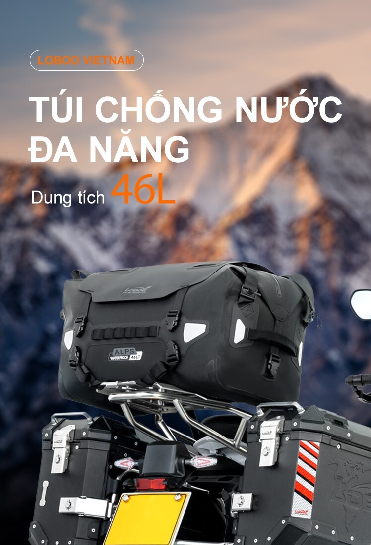Túi Chống Nước Đa Năng Loboo 46L BW46BK tui chong nuoc loboo 46l bw46bk 12