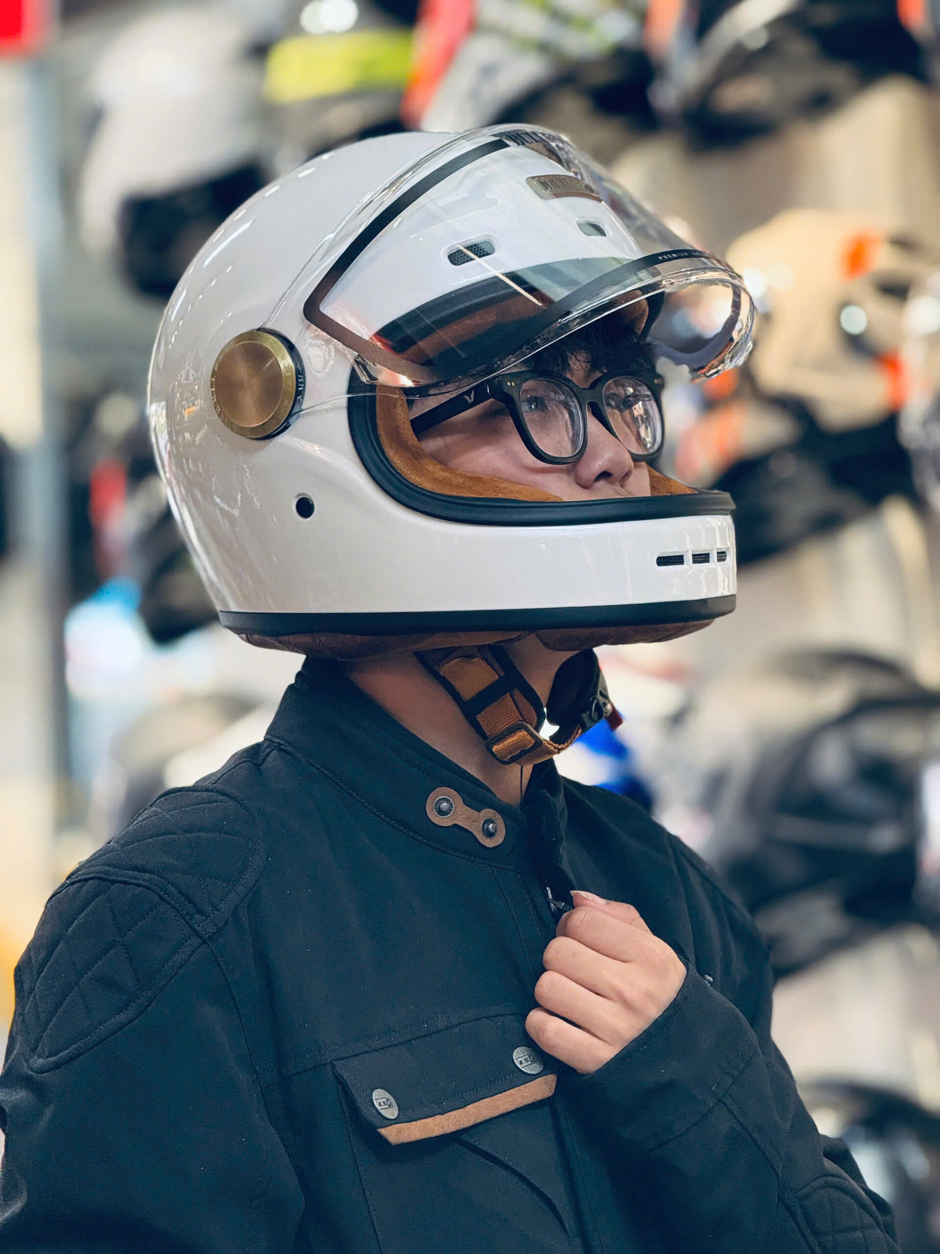 Mũ Bảo Hiểm Fullface Bulldog SHIBA - Classic - Nhiều Màu mu bao hiem fullface bulldog shiba classic nhieu mau 6