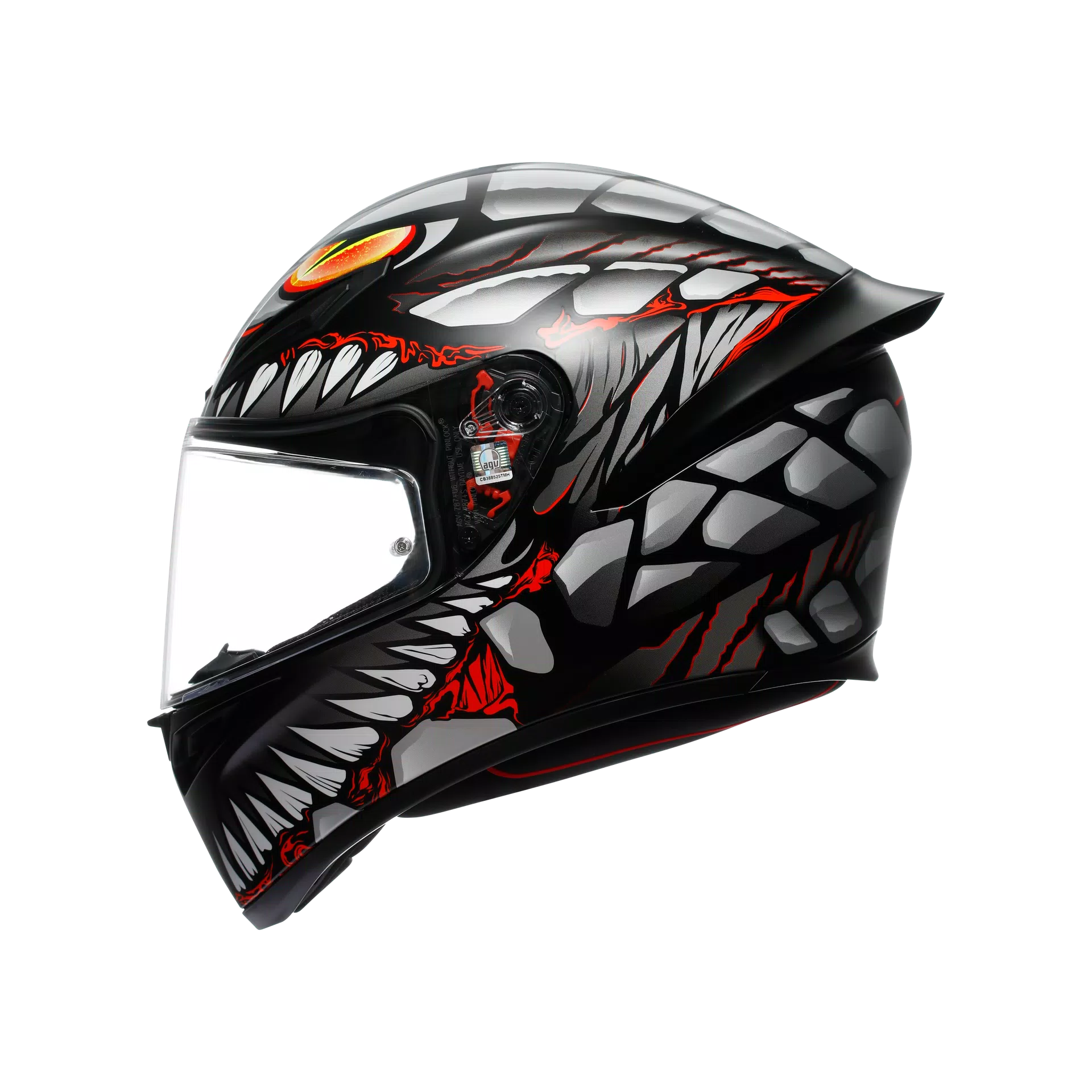 Mũ Bảo Hiểm Fullface AGV K1 S LYZARD - MATT BLACK/GREY/RED Mũ Bảo Hiểm Fullface AGV K1 S LYZARD - MATT BLACK/GREY/RED - Hình ảnh 5