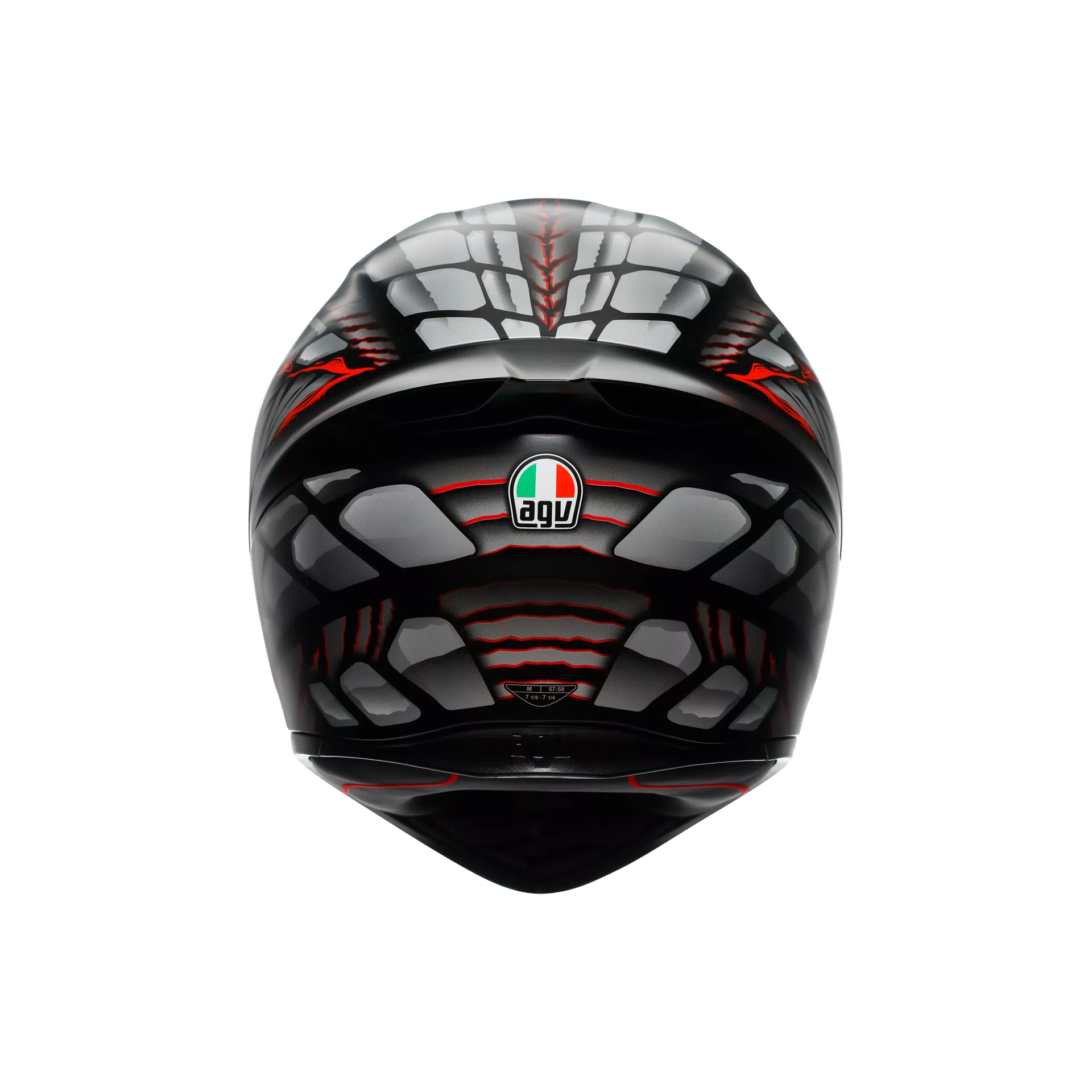 Mũ Bảo Hiểm Fullface AGV K1 S LYZARD - MATT BLACK/GREY/RED 2118394018 044 5