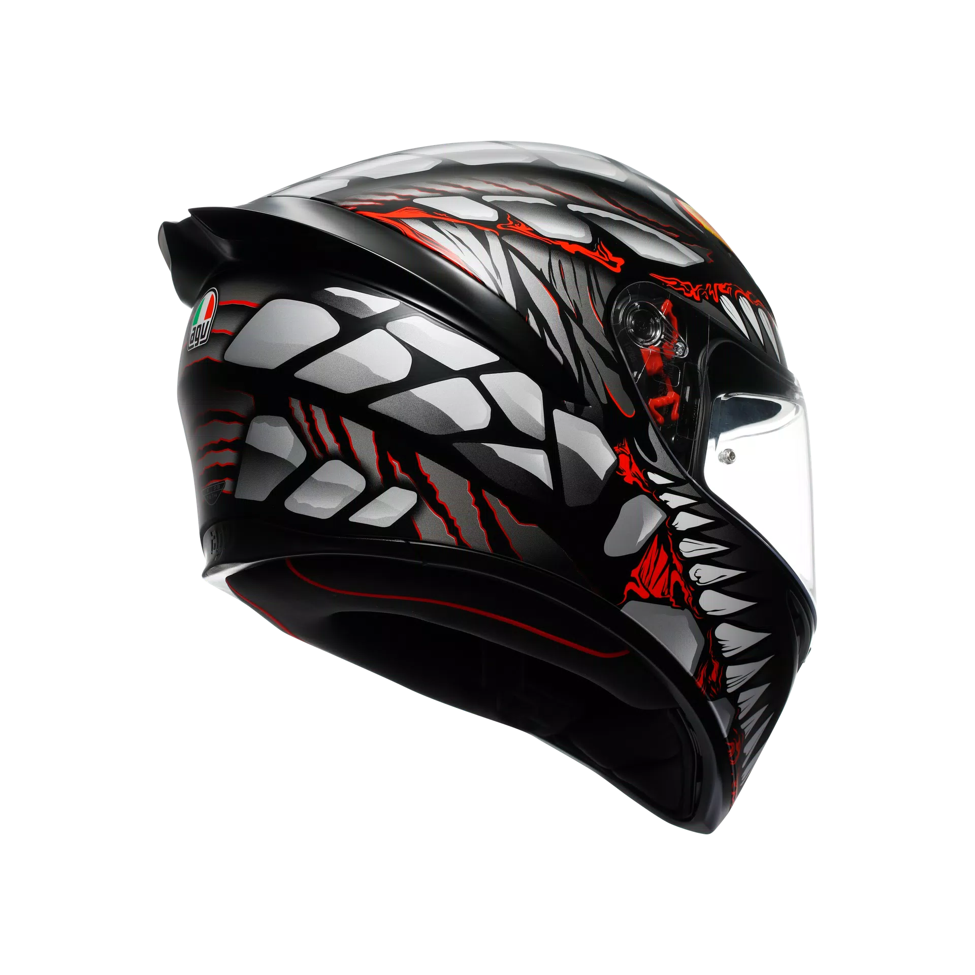 Mũ Bảo Hiểm Fullface AGV K1 S LYZARD - MATT BLACK/GREY/RED Mũ Bảo Hiểm Fullface AGV K1 S LYZARD - MATT BLACK/GREY/RED - Hình ảnh 3