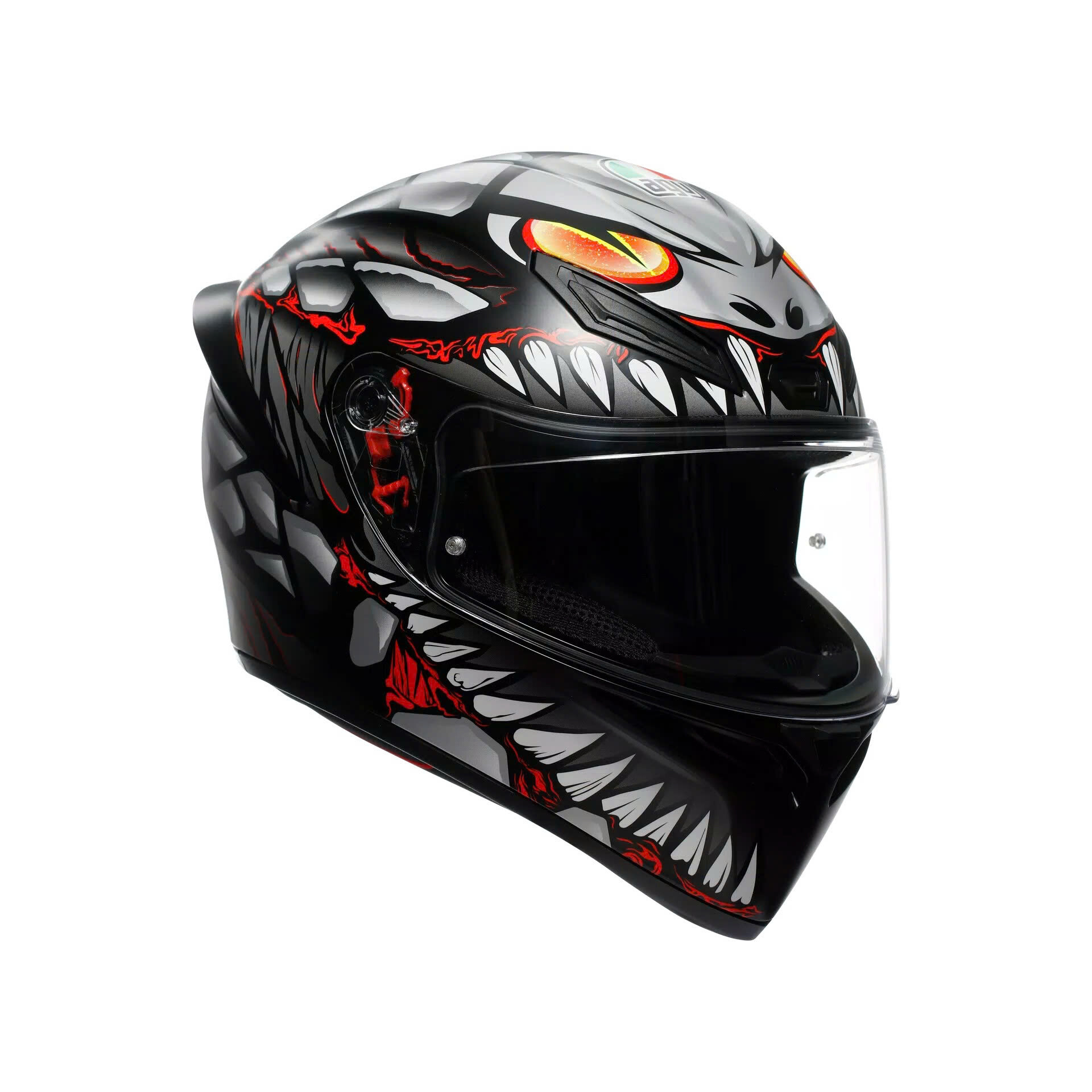 Mũ Bảo Hiểm Fullface AGV K1 S LYZARD - MATT BLACK/GREY/RED Mũ Bảo Hiểm Fullface AGV K1 S LYZARD - MATT BLACK/GREY/RED