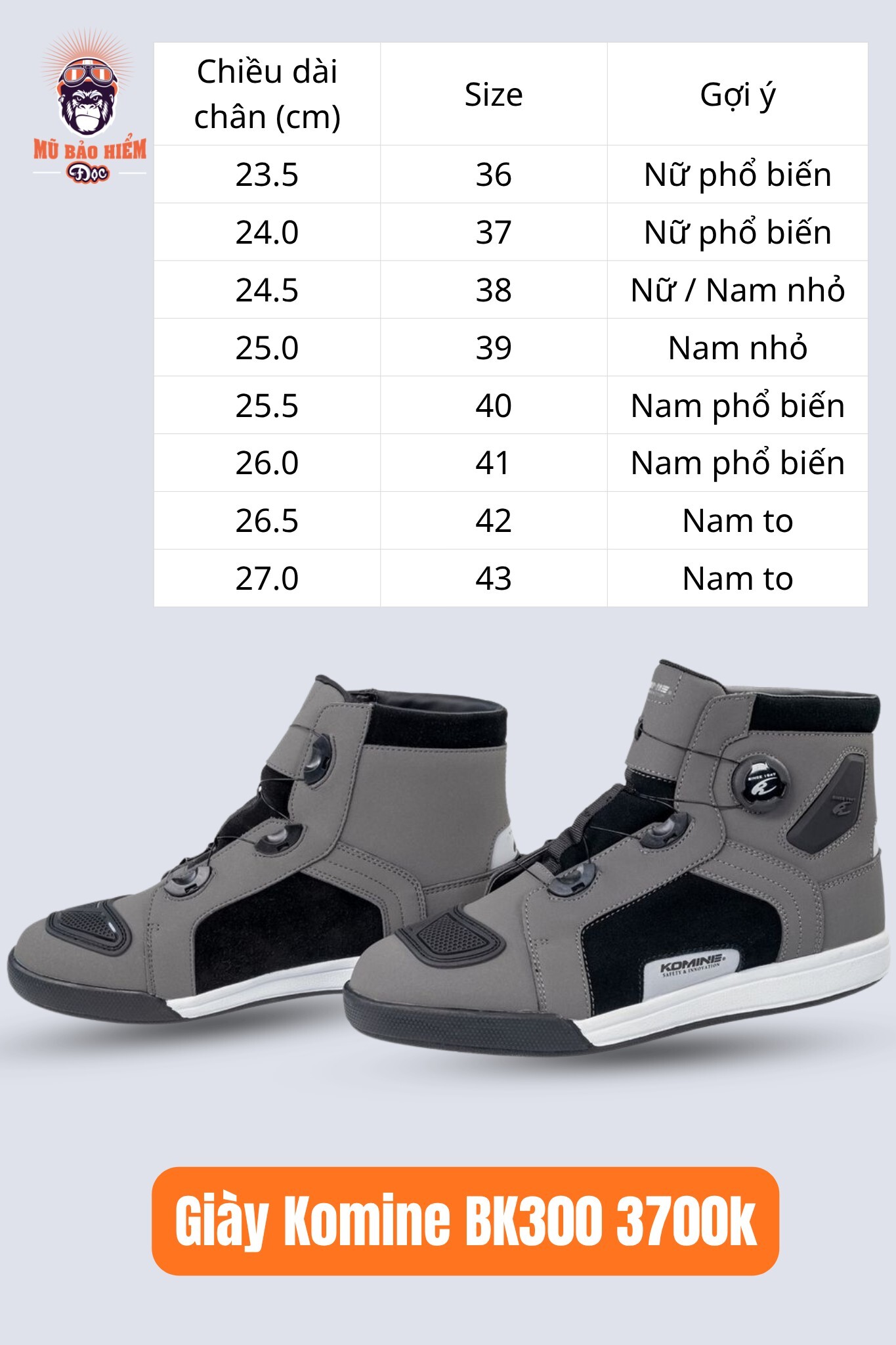 giay giap xe may rs komine bk 300 1