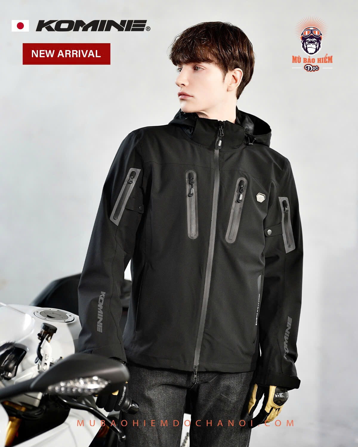 Áo Bảo Hộ Xe Máy Komine JK-185 Enigma G2 WP z7710975746262 6bd945e52e64b0edd318a8ced83512de